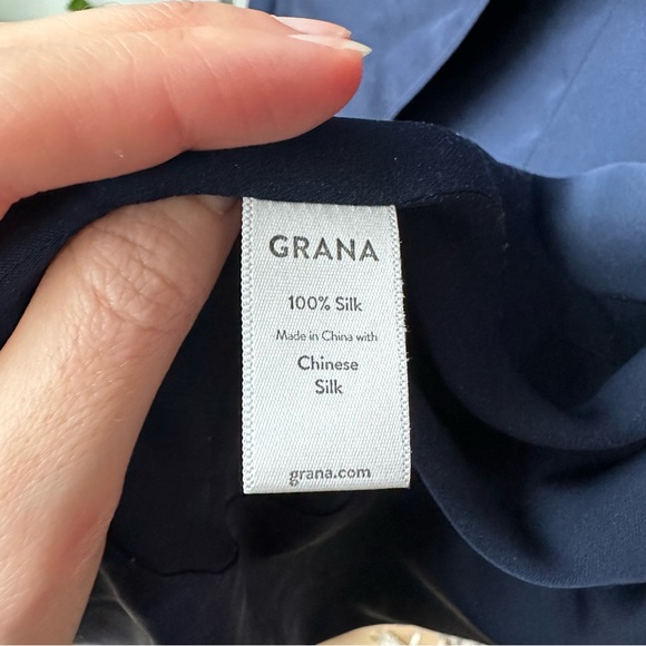 Grana silk shawl collar blazer size S - Picture 8 of 11